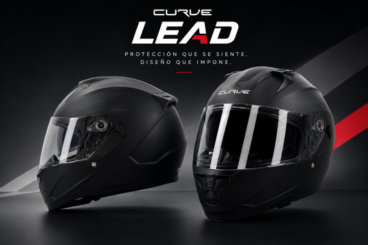 Curve Lead — Casco Integral Moto | ECE 22.06 | Negro Mate