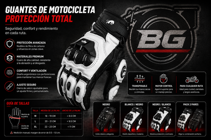 Guantes de Moto Premium | Impermeables · Táctiles · Cortaviento