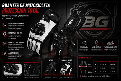 Guantes de Moto Premium | Impermeables · Táctiles · Cortaviento